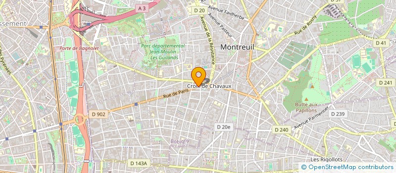 localisation de l'entreprise AUX DELICES DE SHADEN à MONTREUIL