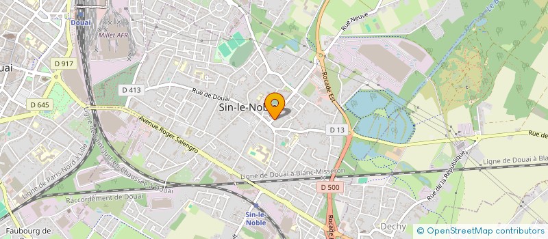 localisation de l'entreprise AUX DELICES DE SIN LE NOBLE  SIN-LE-NOBLE