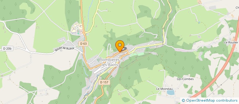 localisation de l'entreprise AUX DELICES DE SOPHIE  PLOMBIERES-LES-BAINS