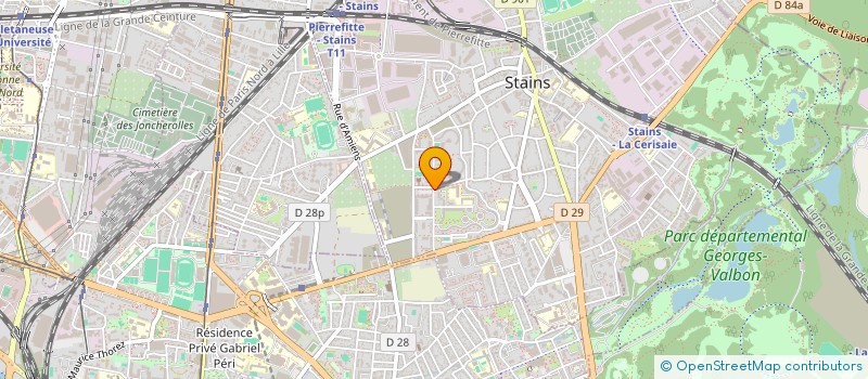localisation de l'entreprise AUX DELICES DE STAINS  STAINS