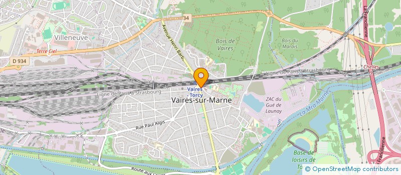 localisation de l'entreprise AUX DELICES DE VAIRES à VAIRES-SUR-MARNE
