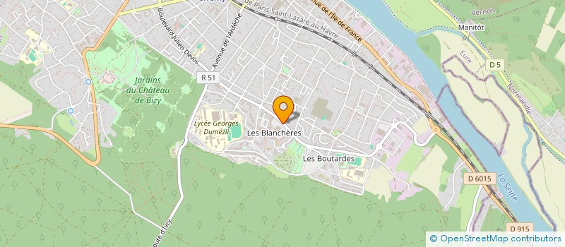 localisation de l'entreprise AUX DELICES DE VERNON  VERNON