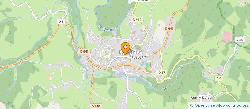 localisation de l'entreprise AUX DELICES DES 4 P'TITS COCHONS à BOURGANEUF