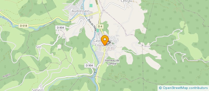 localisation de l'entreprise AUX DELICES DES 4 VALLEES à CASTILLON-EN-COUSERANS