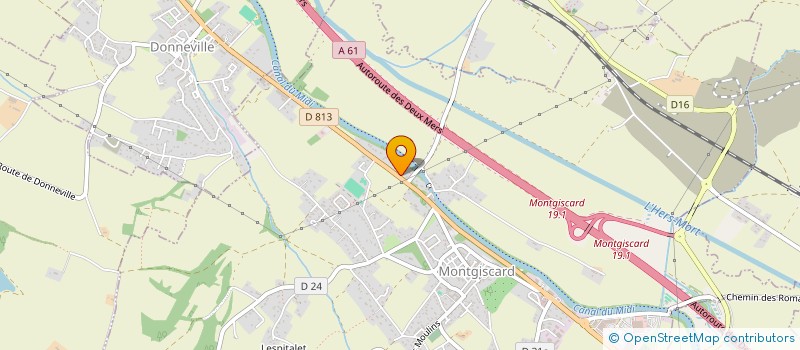 localisation de l'entreprise AUX DELICES DES ANGES  MONTGISCARD