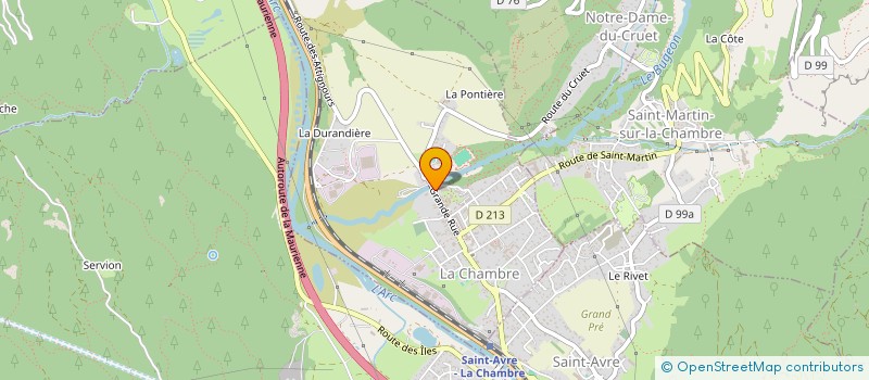 localisation de l'entreprise AUX DELICES DES BERGERS  LA CHAMBRE