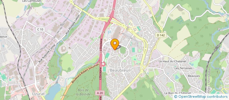 localisation de l'entreprise AUX DELICES DES BLAIREAUX à LIMOGES