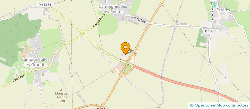 localisation de l'entreprise AUX DELICES DES GRANGES  CAMPIGNEULLES-LES-PETITES