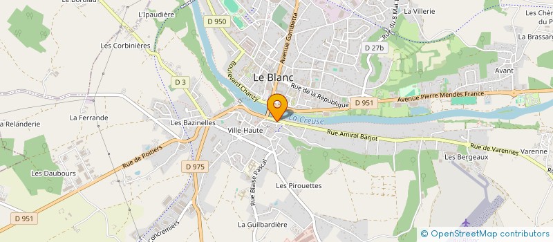 localisation de l'entreprise AUX DELICES DES HAUTES TOURS à LE BLANC