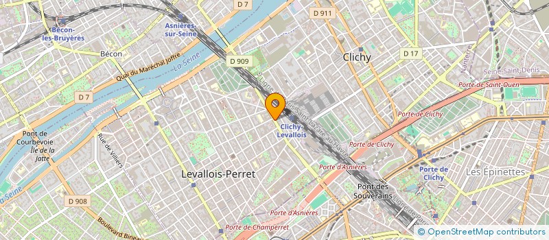 localisation de l'entreprise AUX DELICES DES N D'AFRIQUE à LEVALLOIS-PERRET