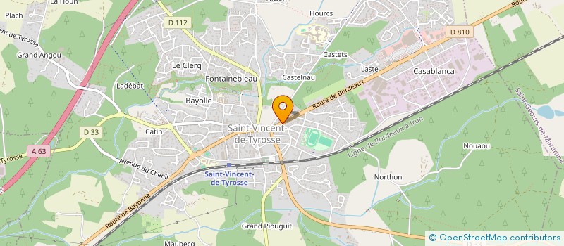 localisation de l'entreprise AUX DELICES DES PAINS  SAINT-VINCENT-DE-TYROSSE