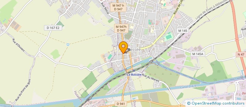 localisation de l'entreprise AUX DELICES DES WEPPES à LA BASSEE