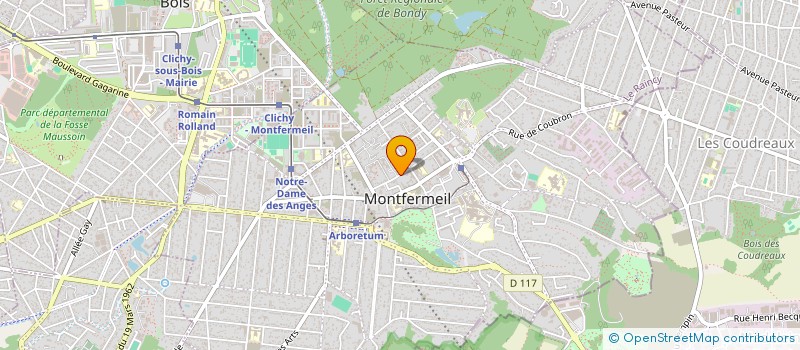 localisation de l'entreprise AUX DELICES DU CENTRE à MONTFERMEIL
