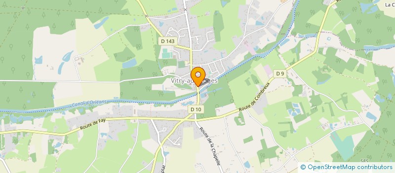 localisation de l'entreprise AUX DELICES DU COIN à VITRY-AUX-LOGES
