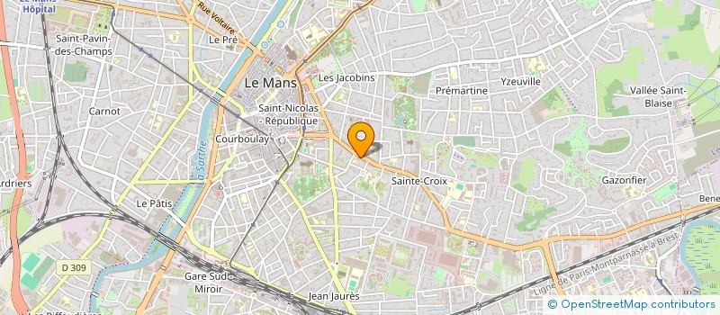 localisation de l'entreprise AUX DELICES DU MANS  LE MANS