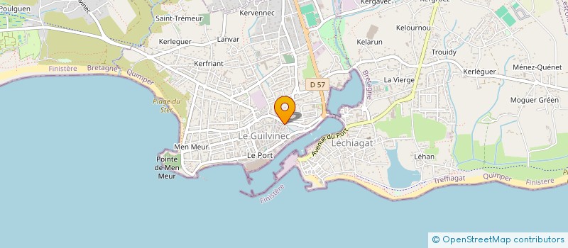 localisation de l'entreprise AUX DELICES DU MARIN  GUILVINEC