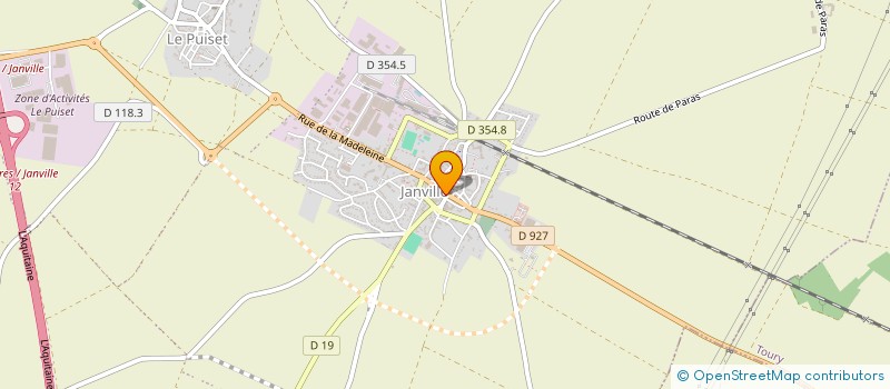localisation de l'entreprise AUX DELICES DU MARTROI à JANVILLE-EN-BEAUCE
