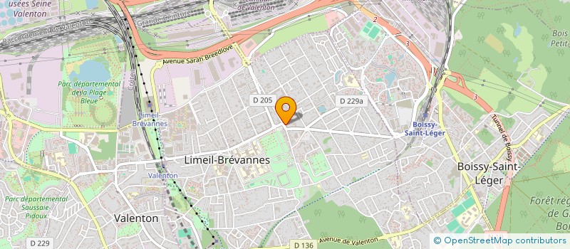 localisation de l'entreprise AUX DELICES DU MIEL  LIMEIL-BREVANNES