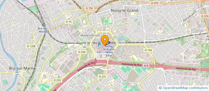localisation de l'entreprise AUX DELICES DU MONT D'EST à NOISY-LE-GRAND