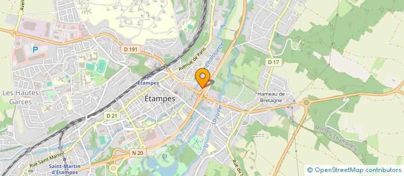 localisation de l'entreprise AUX DELICES DU MOULIN à ETAMPES