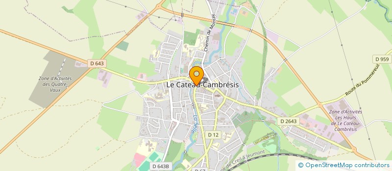 localisation de l'entreprise AUX DELICES DU MUSEE  LE CATEAU-CAMBRESIS