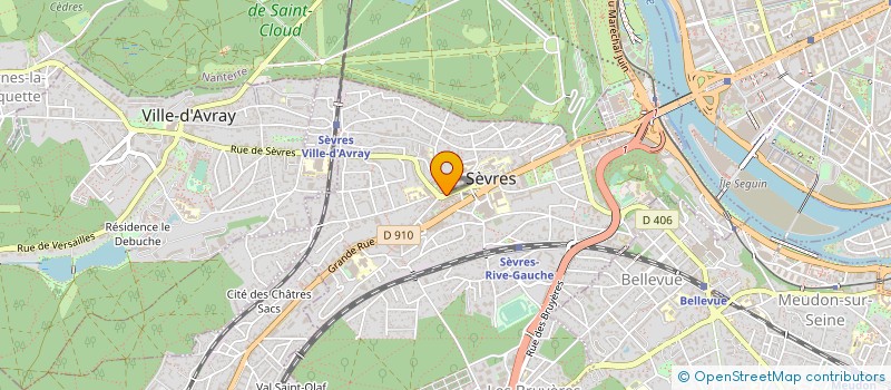 localisation de l'entreprise AUX DELICES DU PAIN à SEVRES