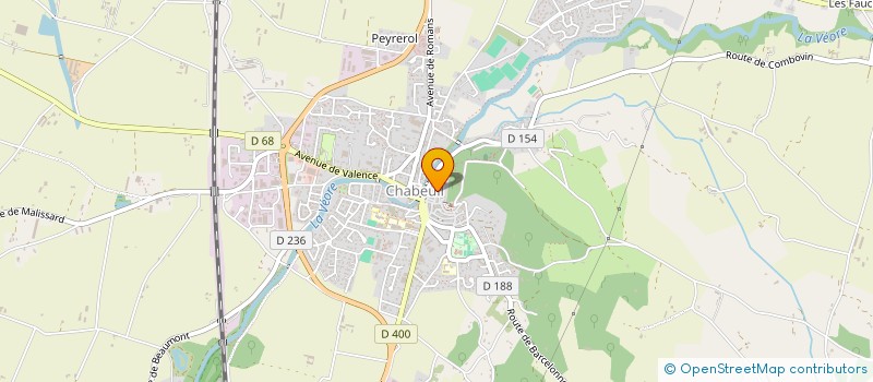 localisation de l'entreprise AUX DELICES DU PORTUGAL DE VALENCE à CHABEUIL