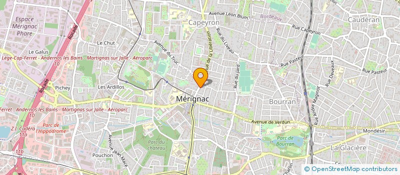 localisation de l'entreprise AUX DELICES DU SUD-OUEST à MERIGNAC
