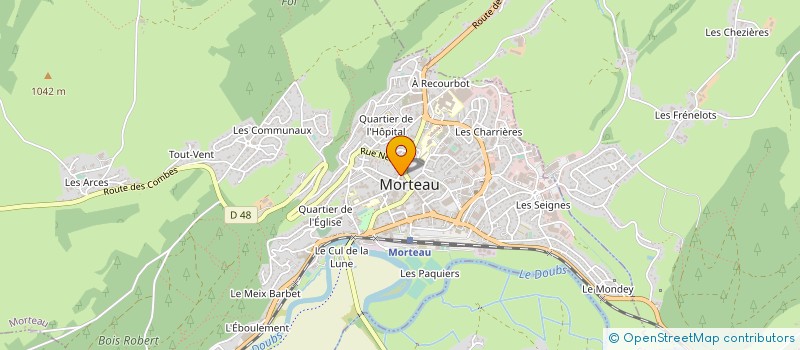 localisation de l'entreprise AUX DELICES DU VAL  MORTEAU