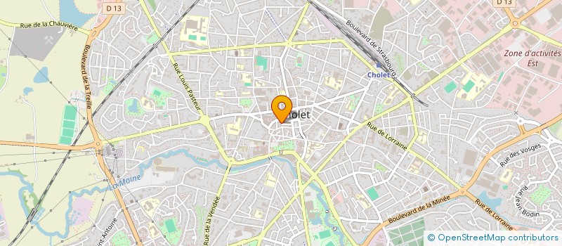 localisation de l'entreprise AUX DELICES EURL à CHOLET
