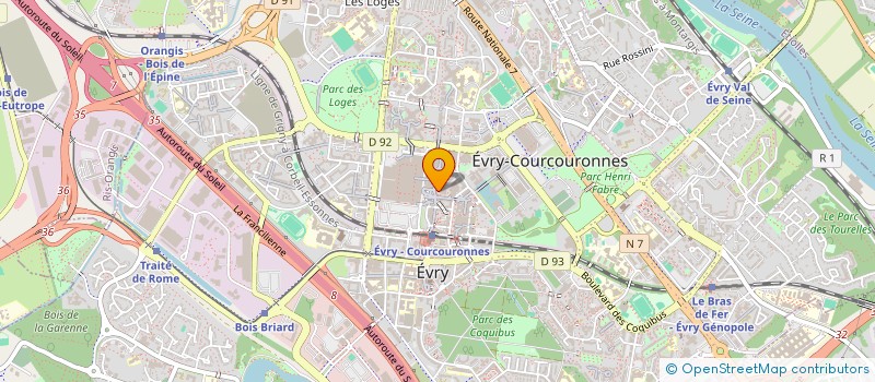 localisation de l'entreprise AUX DELICES FORONG à EVRY-COURCOURONNES
