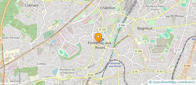 localisation de l'entreprise AUX DELICES FROMAGER à FONTENAY-AUX-ROSES