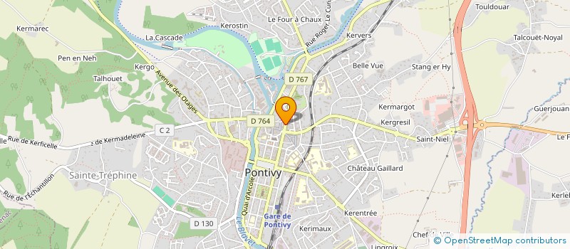 localisation de l'entreprise AUX DELICES PONTIVYENS à PONTIVY