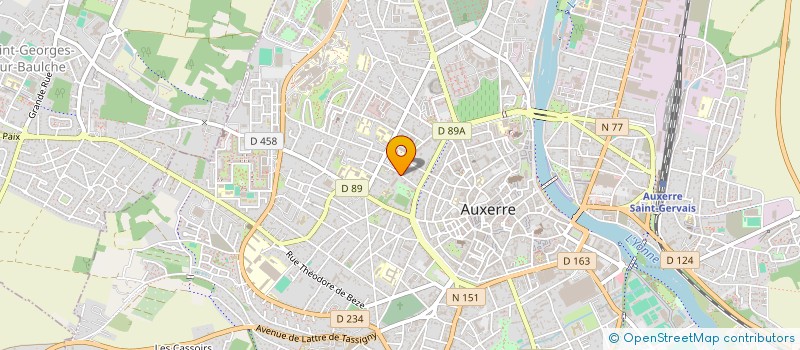 localisation de l'entreprise AUX DELICES SAS à AUXERRE