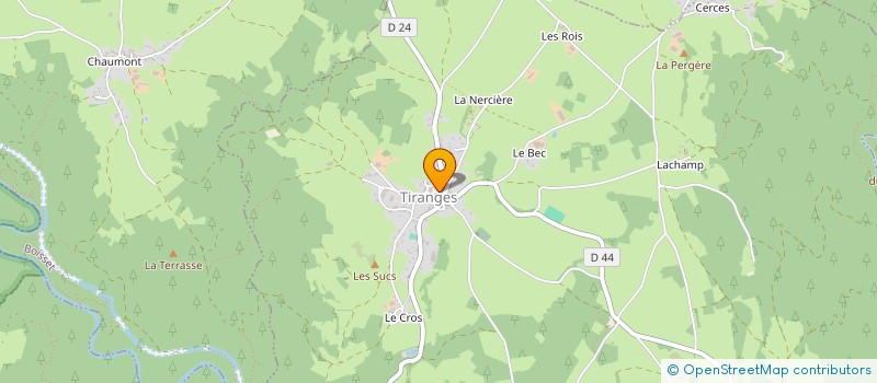 localisation de l'entreprise AUX DELICES TIRANGEOIS  TIRANGES