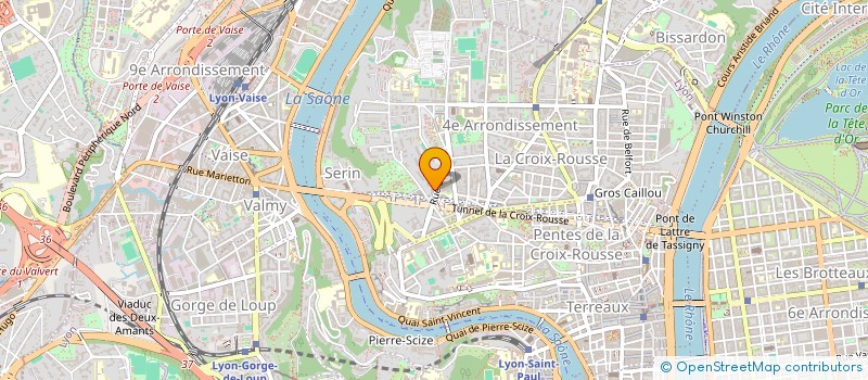 localisation de l'entreprise AUX DEMENAGEMENTS A.D.G.P. RHONE ALPES  LYON