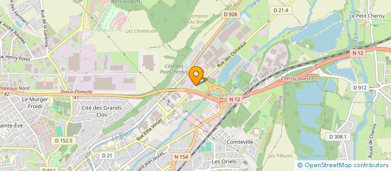 localisation de l'entreprise AUX DEMENAGEMENTS DELAUNAY à DREUX