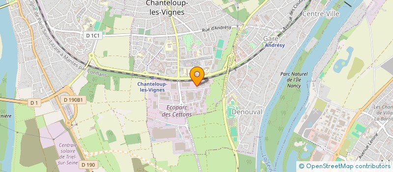 localisation de l'entreprise AUX DEMENAGEURS BASQUES à CHANTELOUP-LES-VIGNES