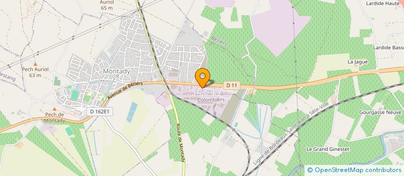 localisation de l'entreprise AUX DEMENAGEURS OCCITANS  MONTADY