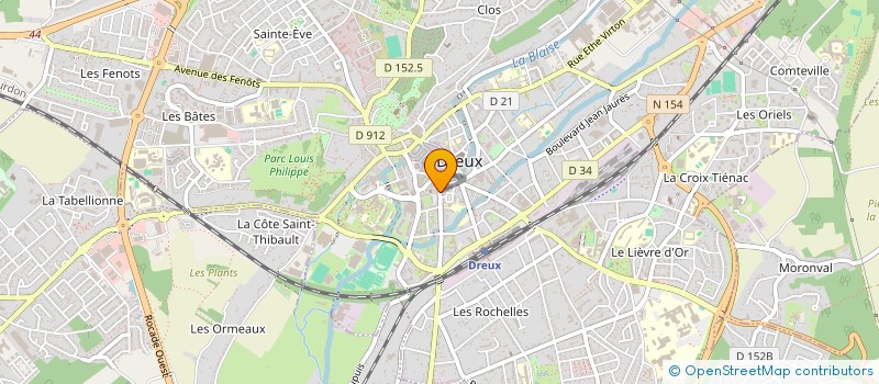 localisation de l'entreprise AUX DES COUPES à DREUX