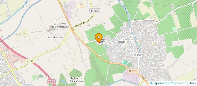 localisation de l'entreprise AUX DETOURS DE LA VOIX  BOUILLARGUES