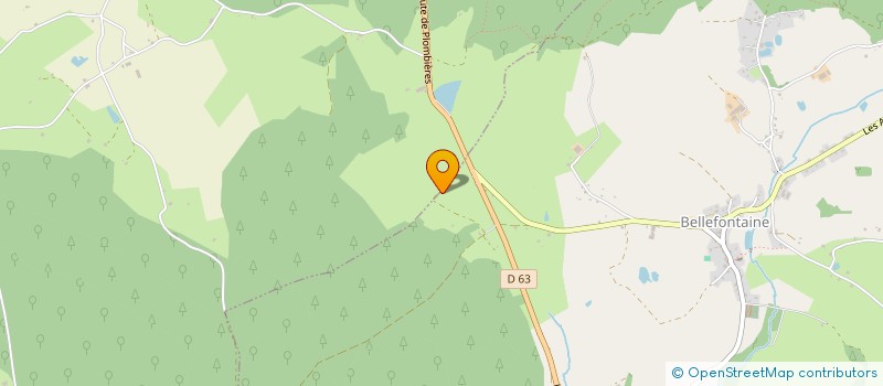 localisation de l'entreprise AUX DETOURS DES VOSGES  BELLEFONTAINE