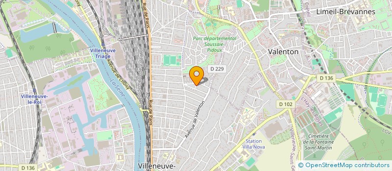 localisation de l'entreprise AUX DEUX AMIS à VILLENEUVE-SAINT-GEORGES