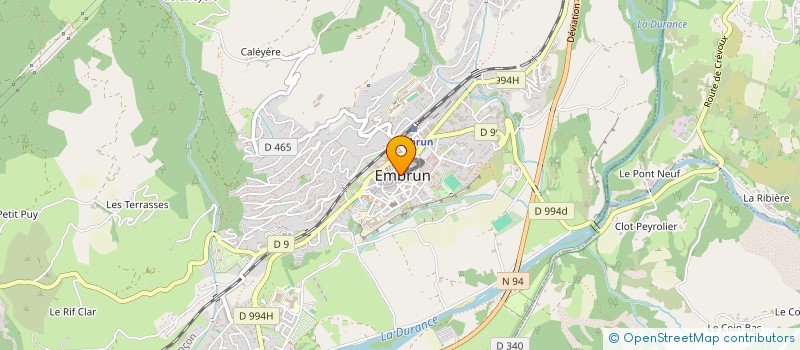 localisation de l'entreprise AUX DEUX AMIS DE LA BOULA  EMBRUN