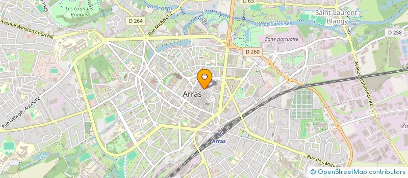 localisation de l'entreprise AUX DEUX BRASSEURS DU MAIL à ARRAS