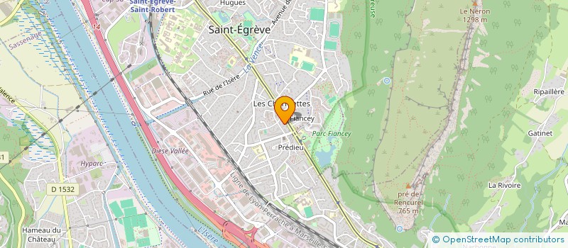 localisation de l'entreprise AUX DEUX COLOMBES  SAINT-EGREVE