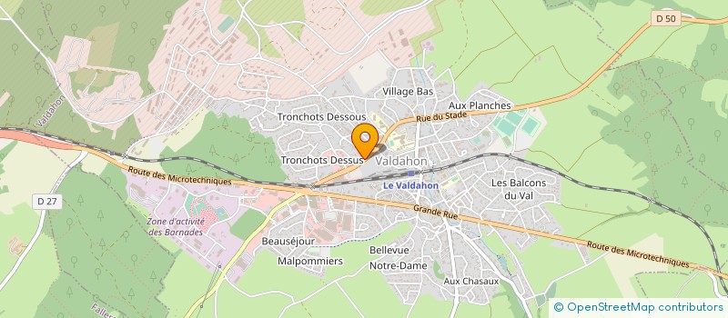 localisation de l'entreprise AUX DEUX FEES à VALDAHON