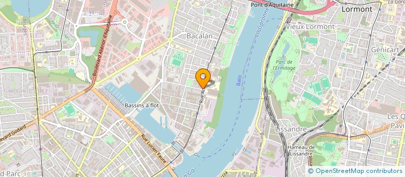 localisation de l'entreprise AUX DEUX FLOTS ACHARD  BORDEAUX