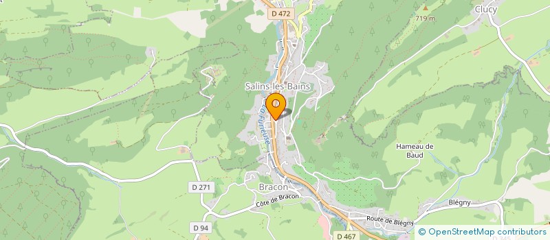 localisation de l'entreprise AUX DEUX FORTS  SALINS-LES-BAINS