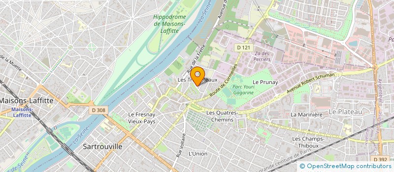 localisation de l'entreprise AUX DEUX FRANGINS à SARTROUVILLE